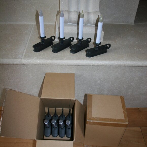 Set of 12 Dusk/Dawn Windowsill Candles Dark Bronze (NIB) - Picture 8 of 10